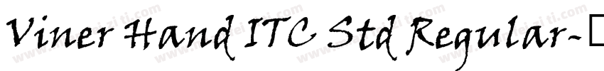 Viner Hand ITC Std Regular字体转换